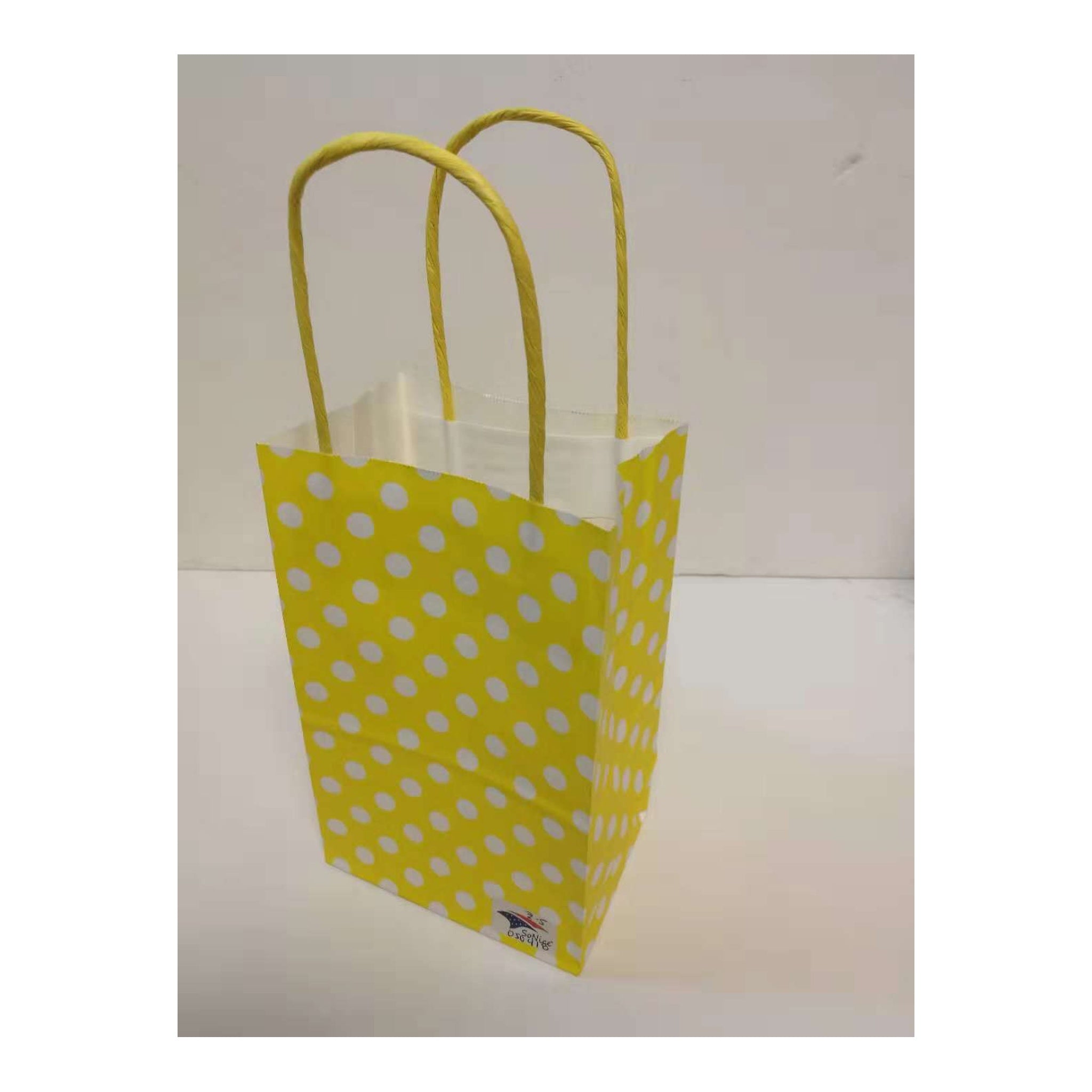 Z-5 5" x 8"Craft Bag Polka Dots Yellow